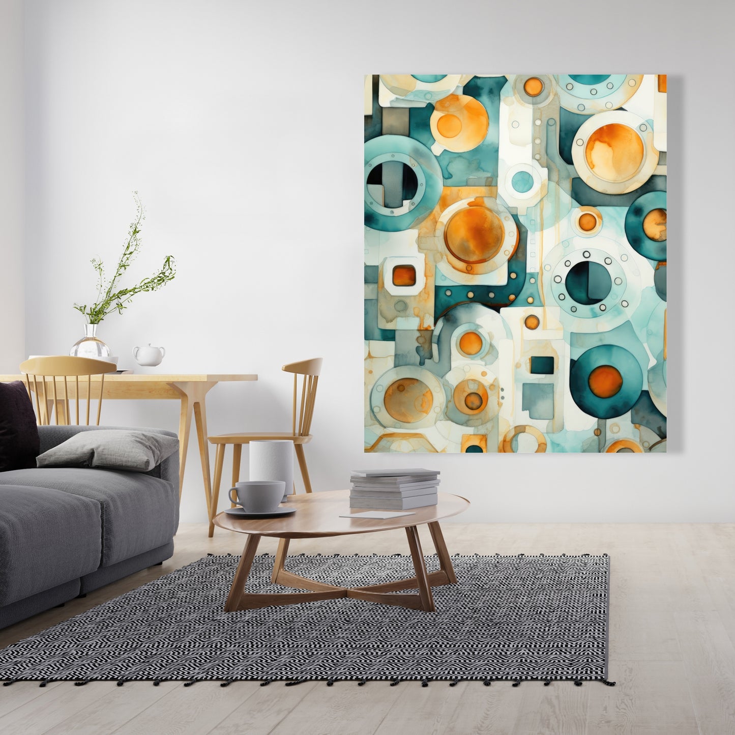 Decomposed porthole - 32"x32" Canvas