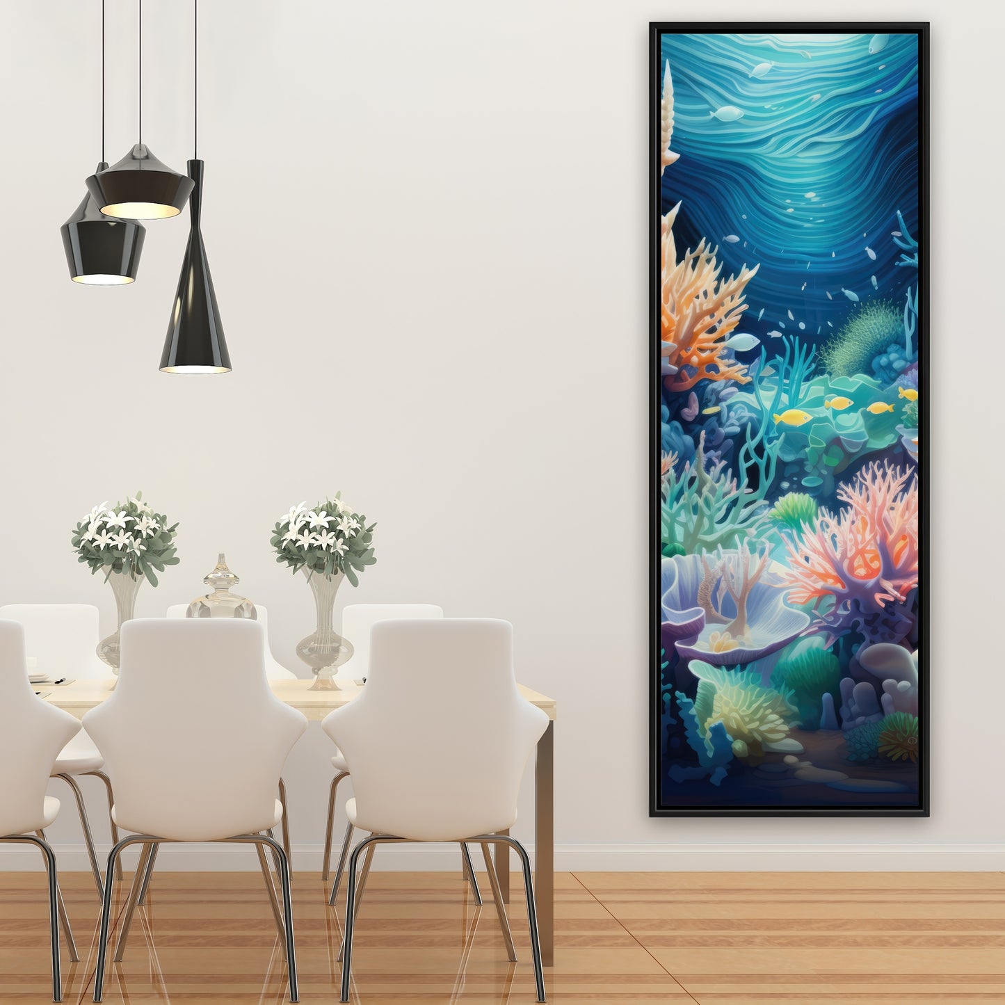 The reef - Framed Canvas - Print on demand