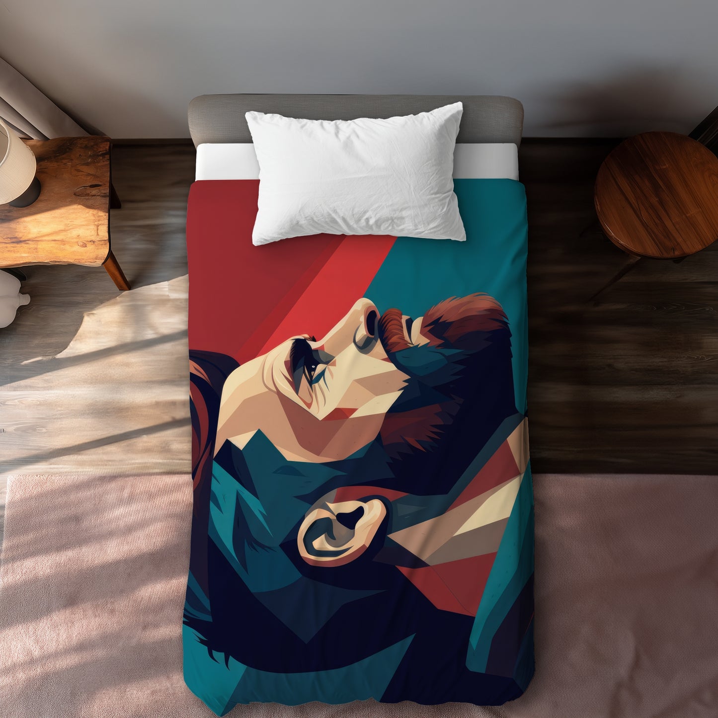 Courageous Turquoise Duvet Cover | Stylish Home Decor