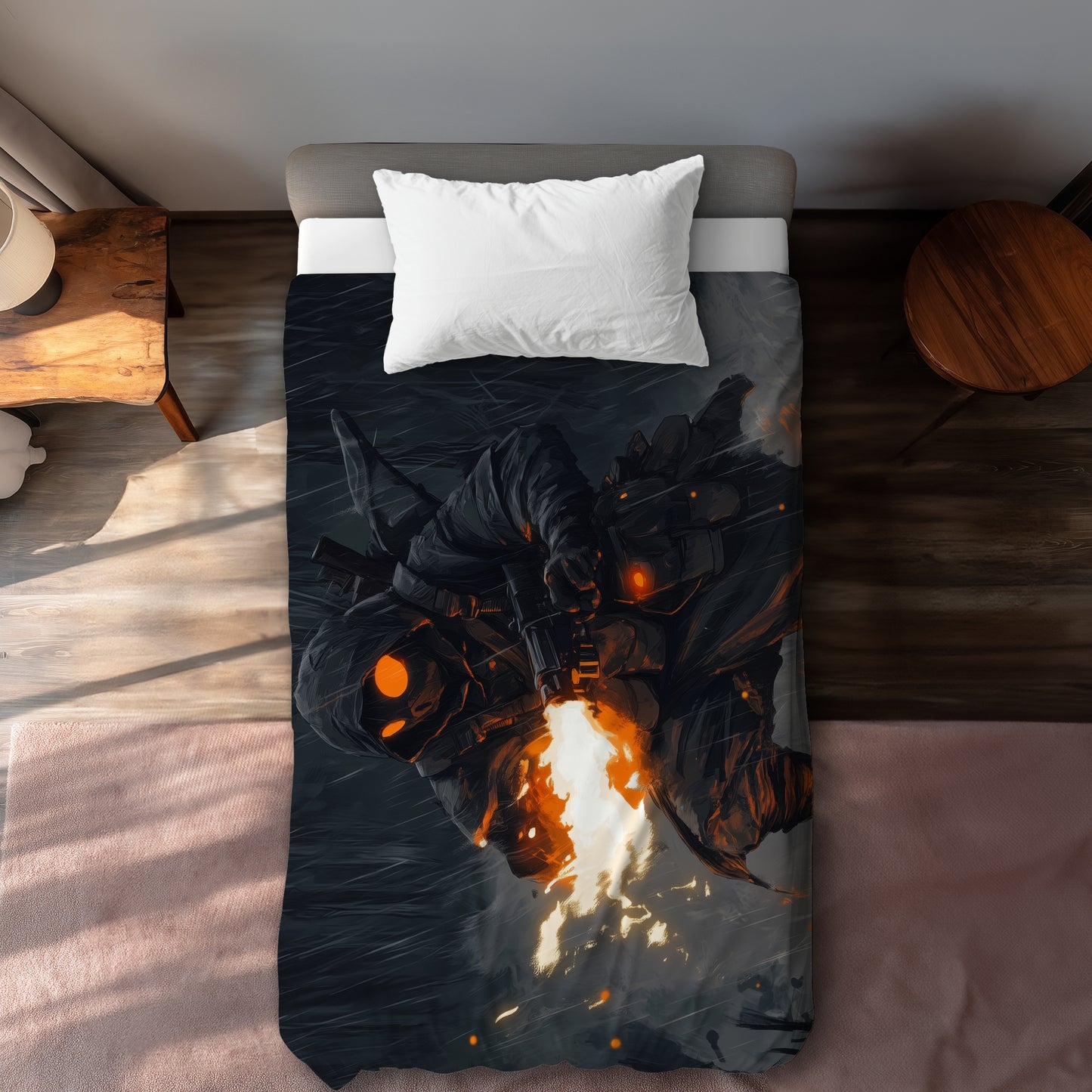 Scorch Gray Duvet Cover - Stylish Home Decor for Comfort