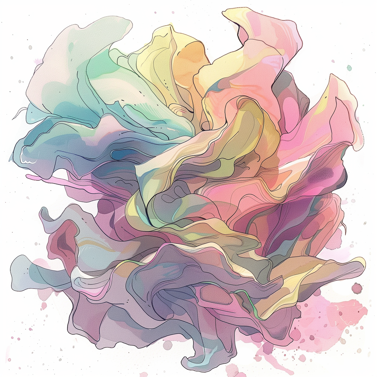 Unfolding - White Canvas for Elegant Home Decor | Modern Art