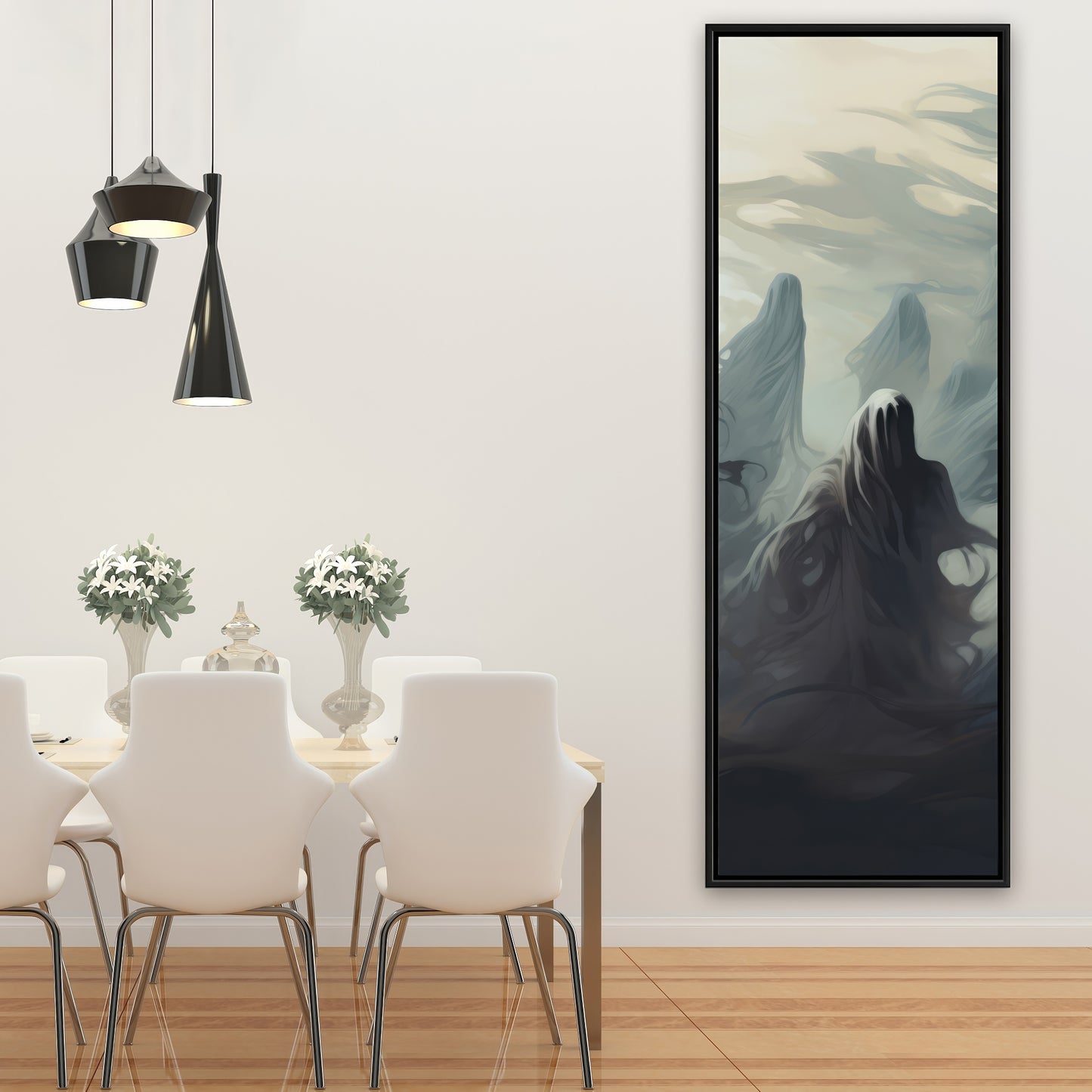 Searching for souls - 36"x36" Framed canvas