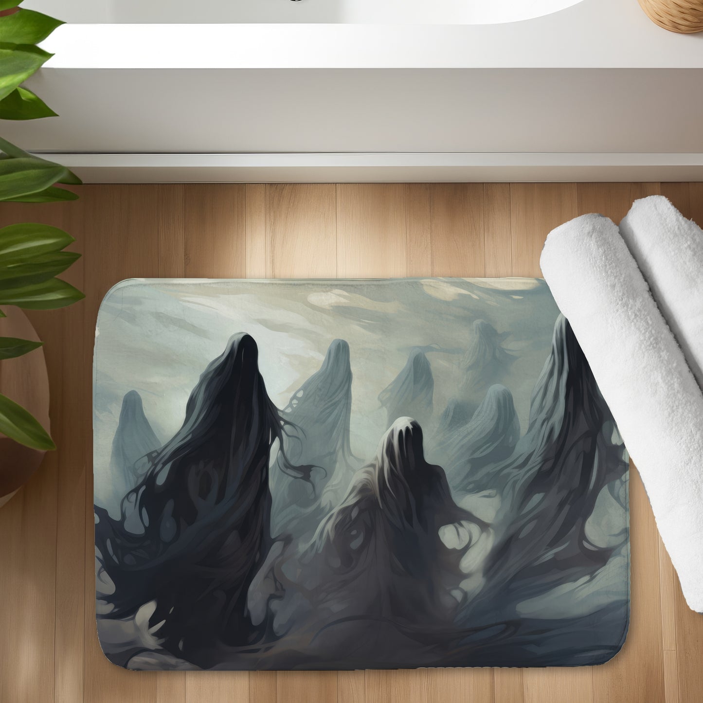 Searching for souls - 17"x24" Bath mat