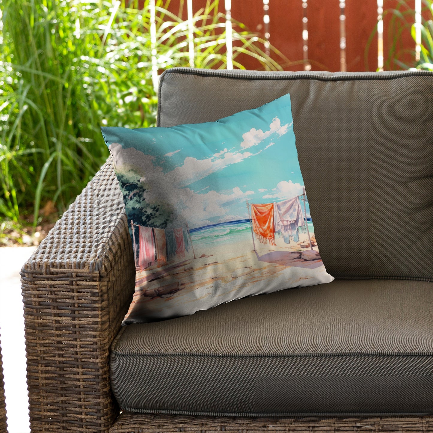 Sunny side - Throw Pillow