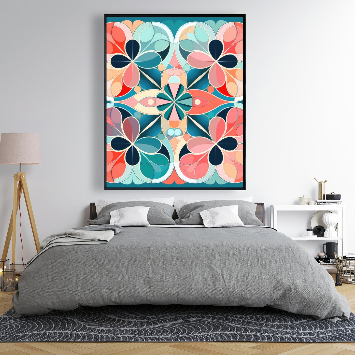 Mandala - 36"x36" Framed canvas