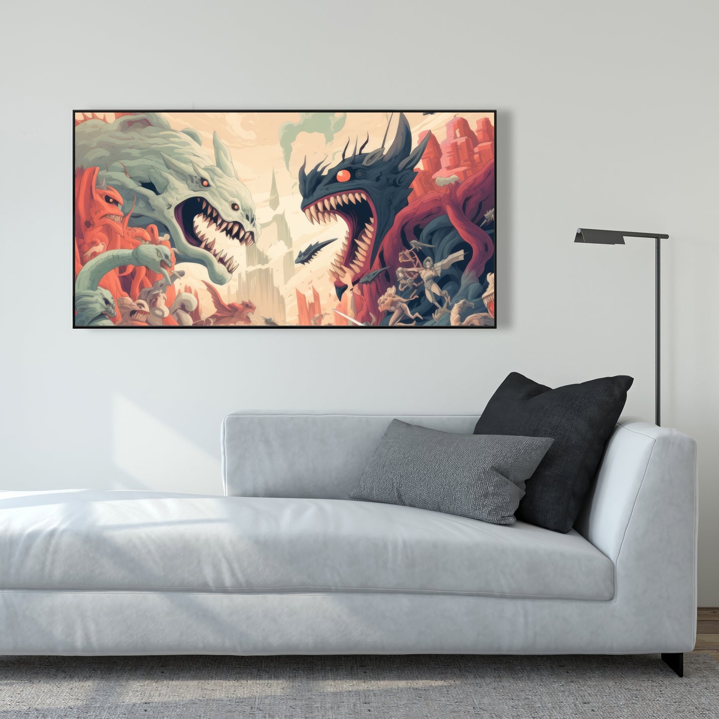 Ultimate fight - Framed Canvas - Print on demand