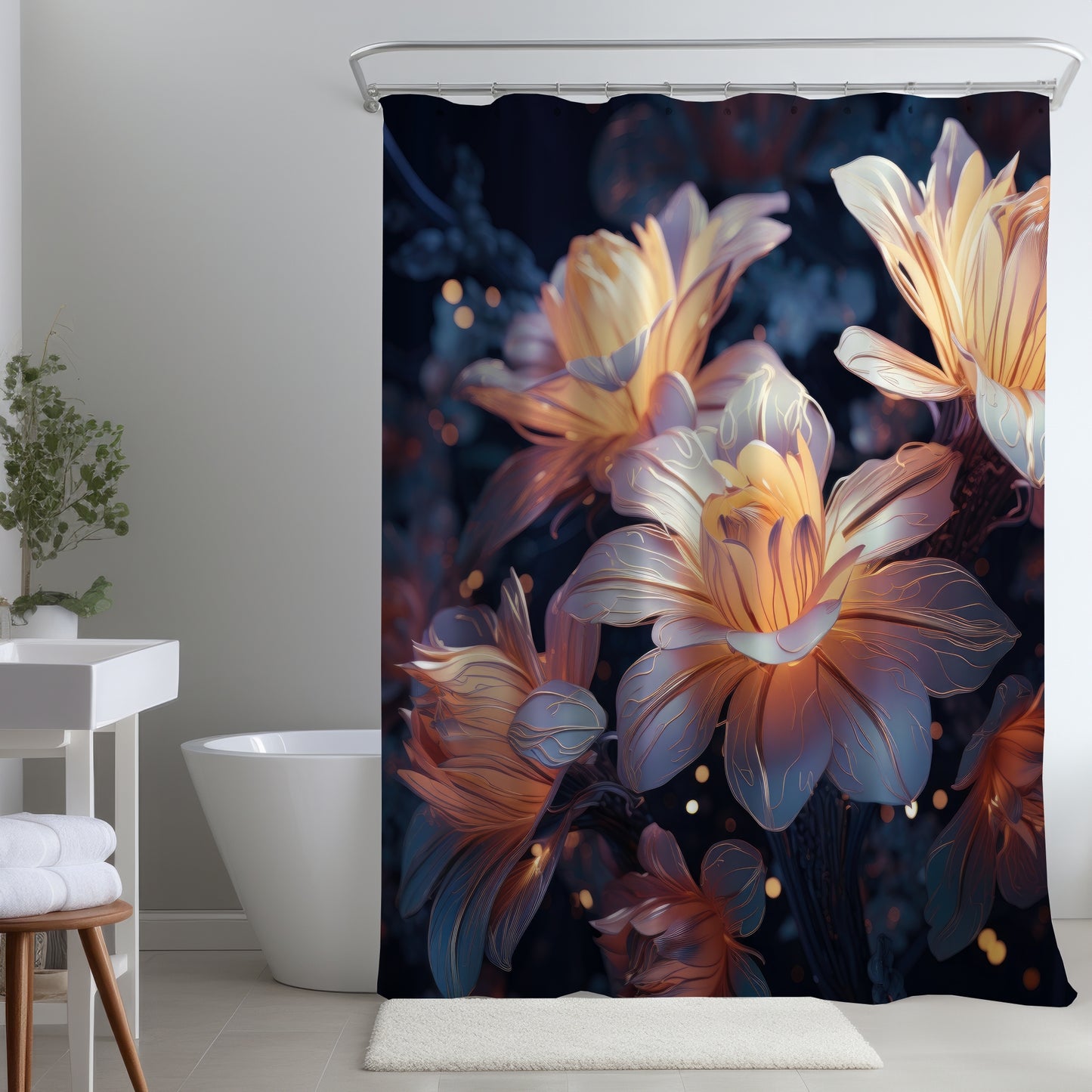 Pixie flowers - Shower Curtain