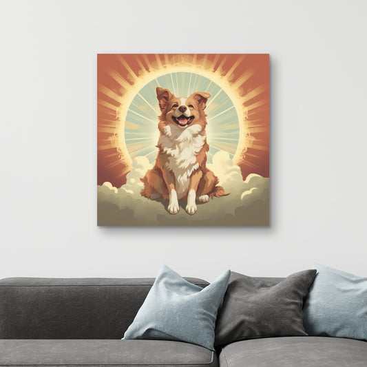 Caresses et sourires - Toile 32"x32"