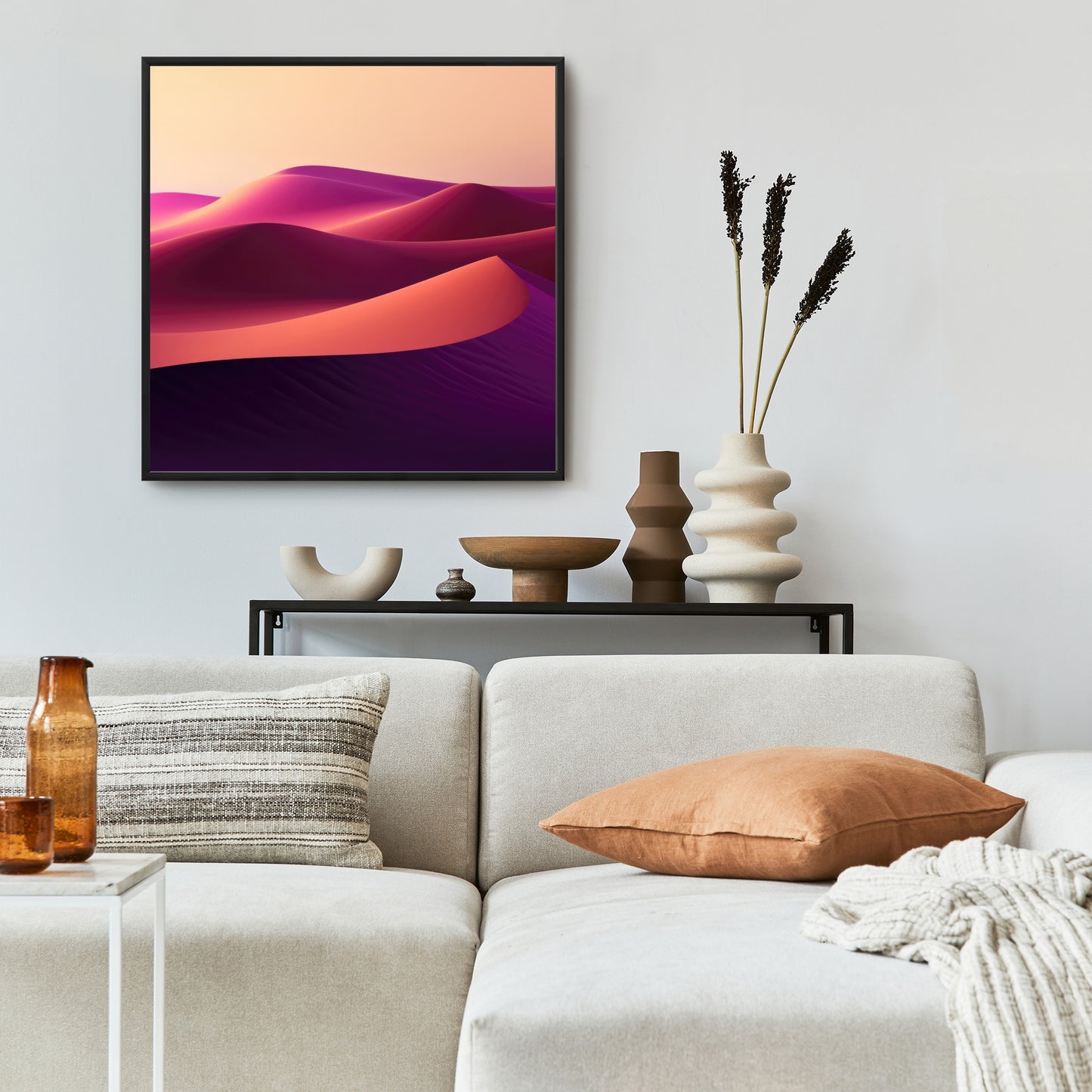 Deep dunes - 36"x36" Framed canvas