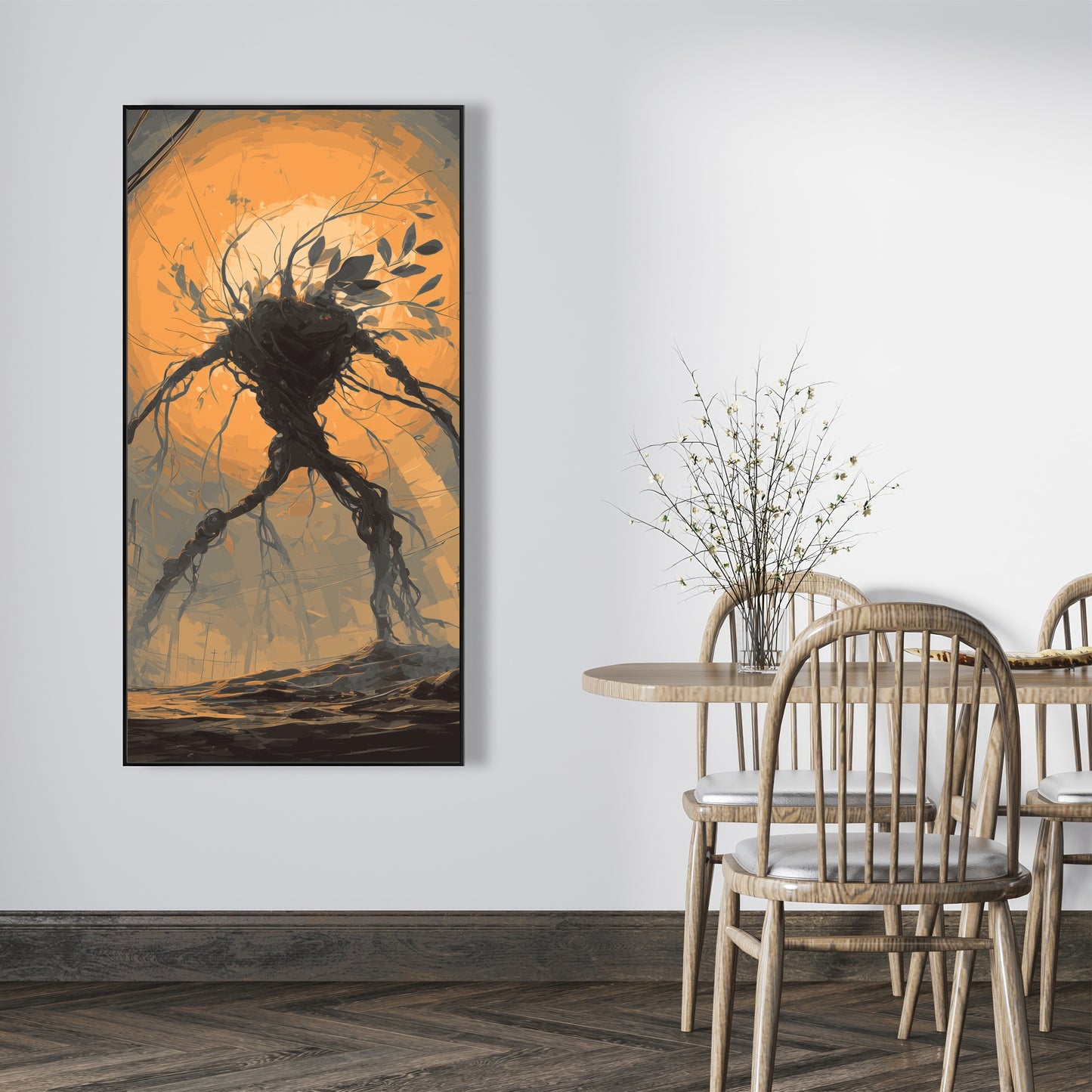Final warning - 24"x24" Framed canvas