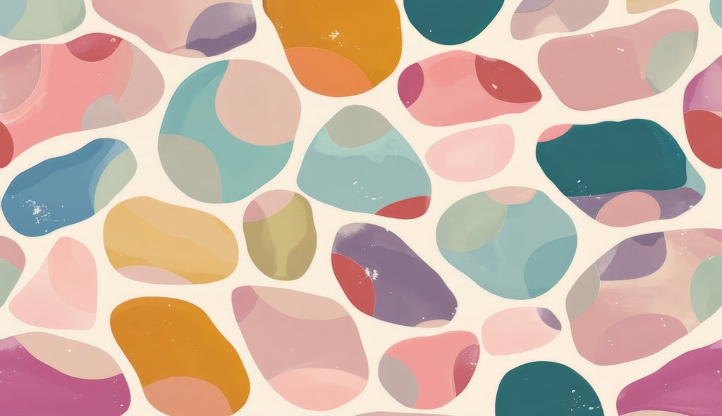 Dots and bops - Desk Mat