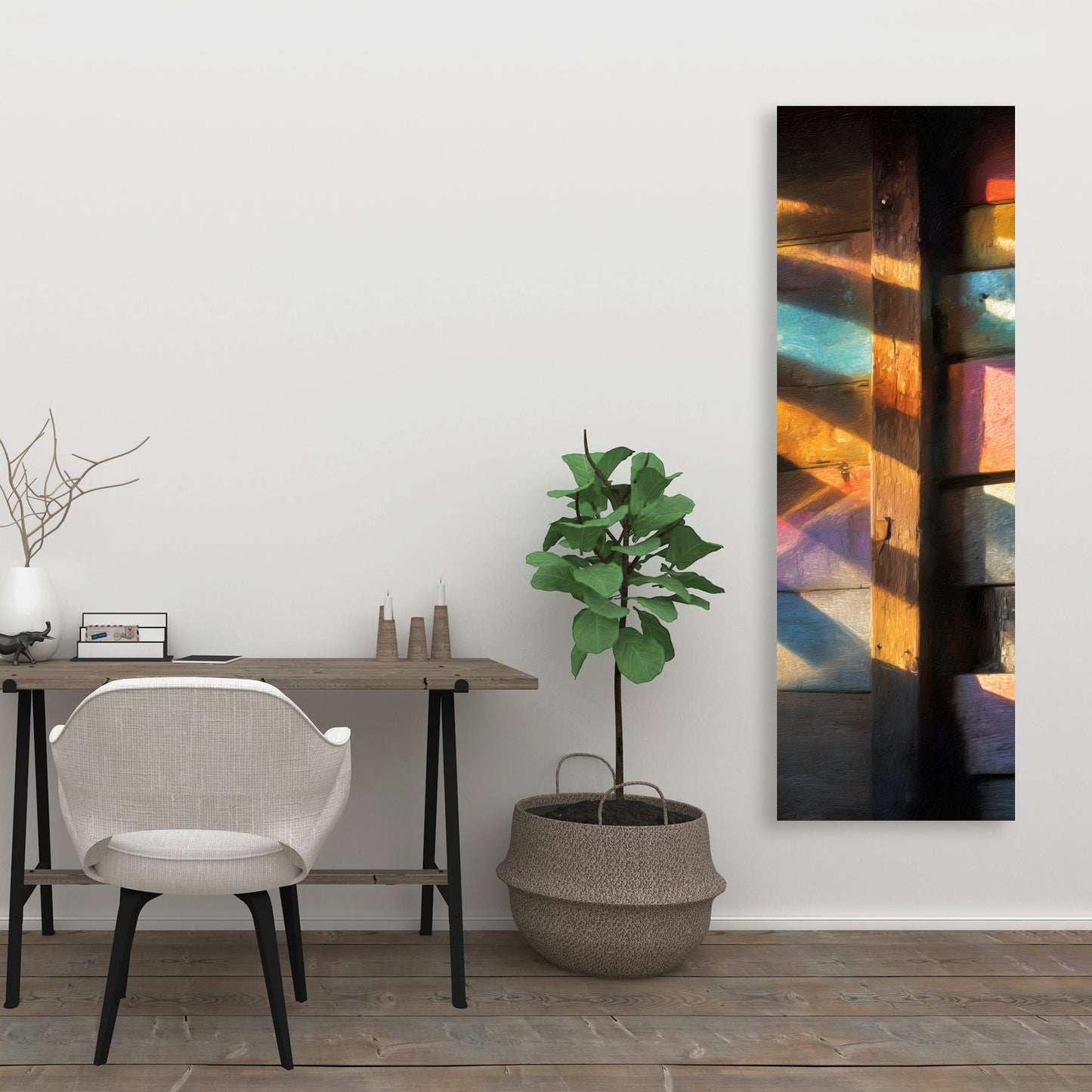 Casting Rainbows - Green Canvas Home Decor for Vibrant Spaces