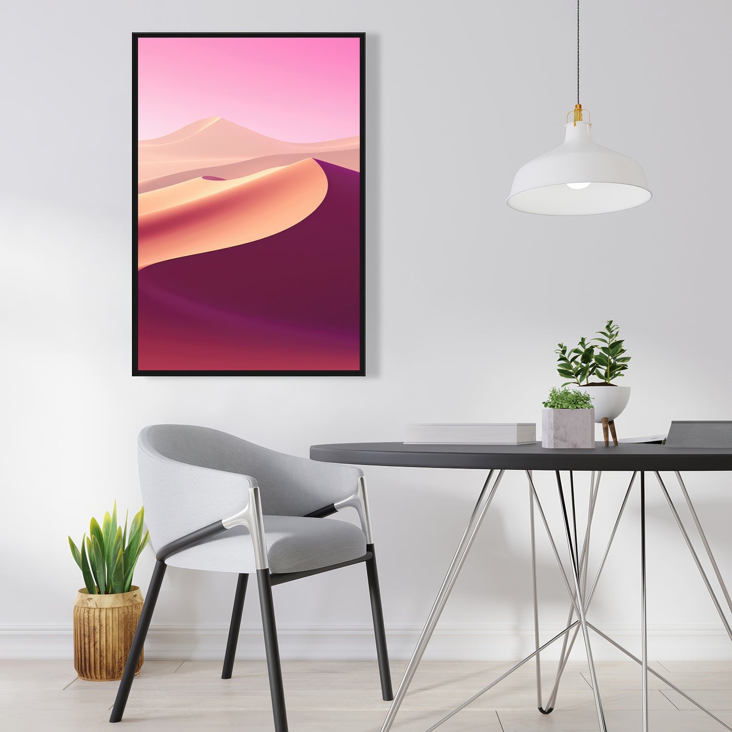Calm dunes - 36"x36" Framed canvas
