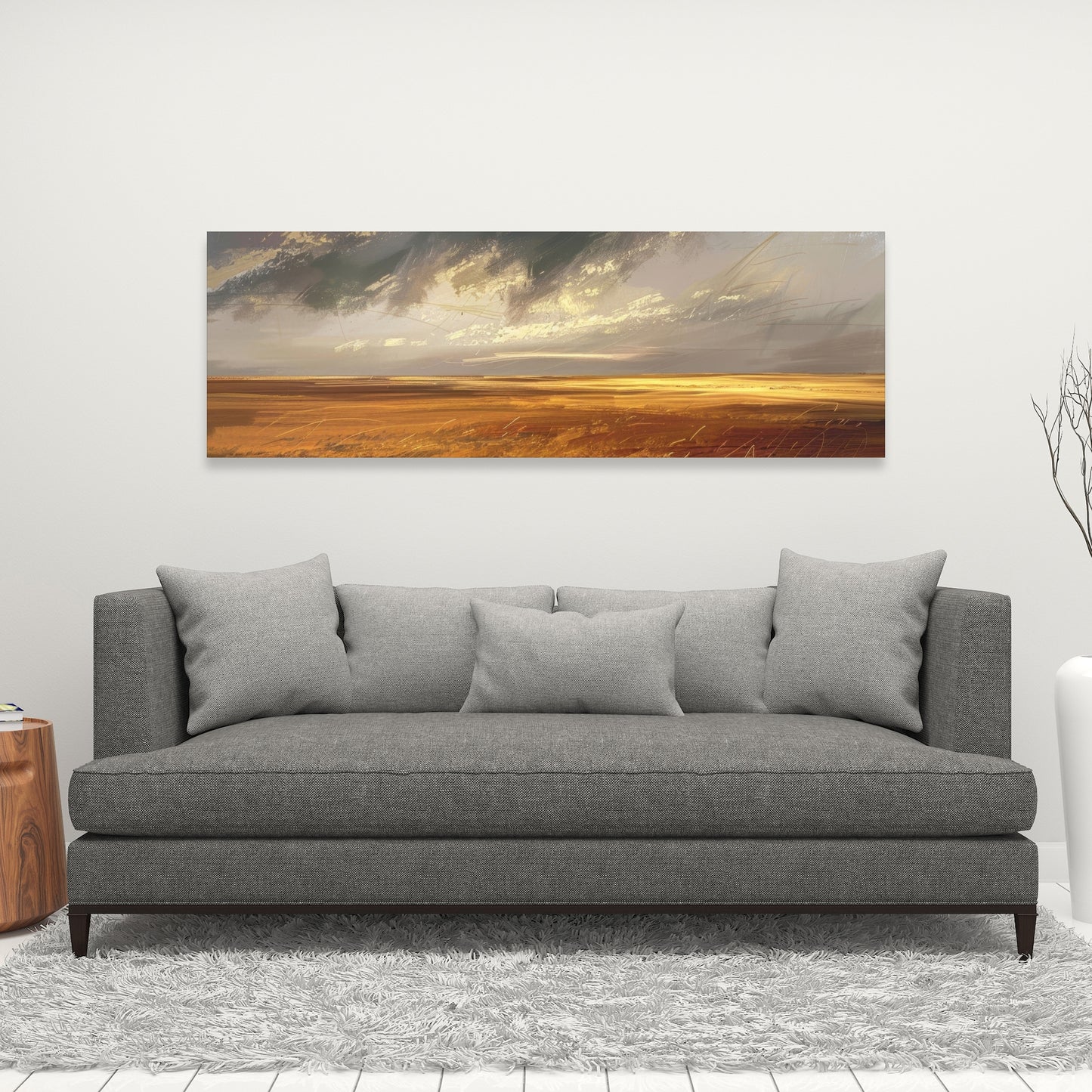 Before the Storm - Gray Canvas Art for Home Decor