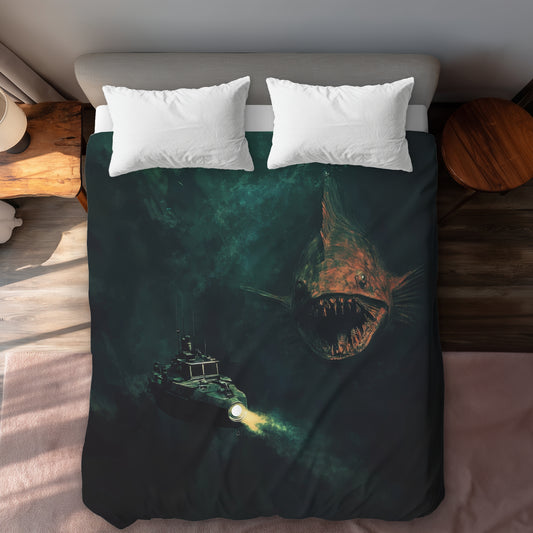 Depths Beige Duvet Cover - Elegant Home Decor Accent