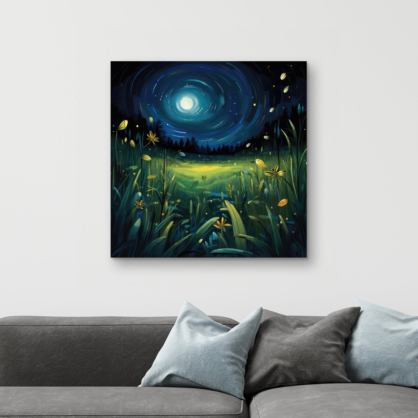 Between grass blades - 32"x32" Canvas