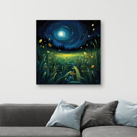 Between grass blades - 32"x32" Canvas