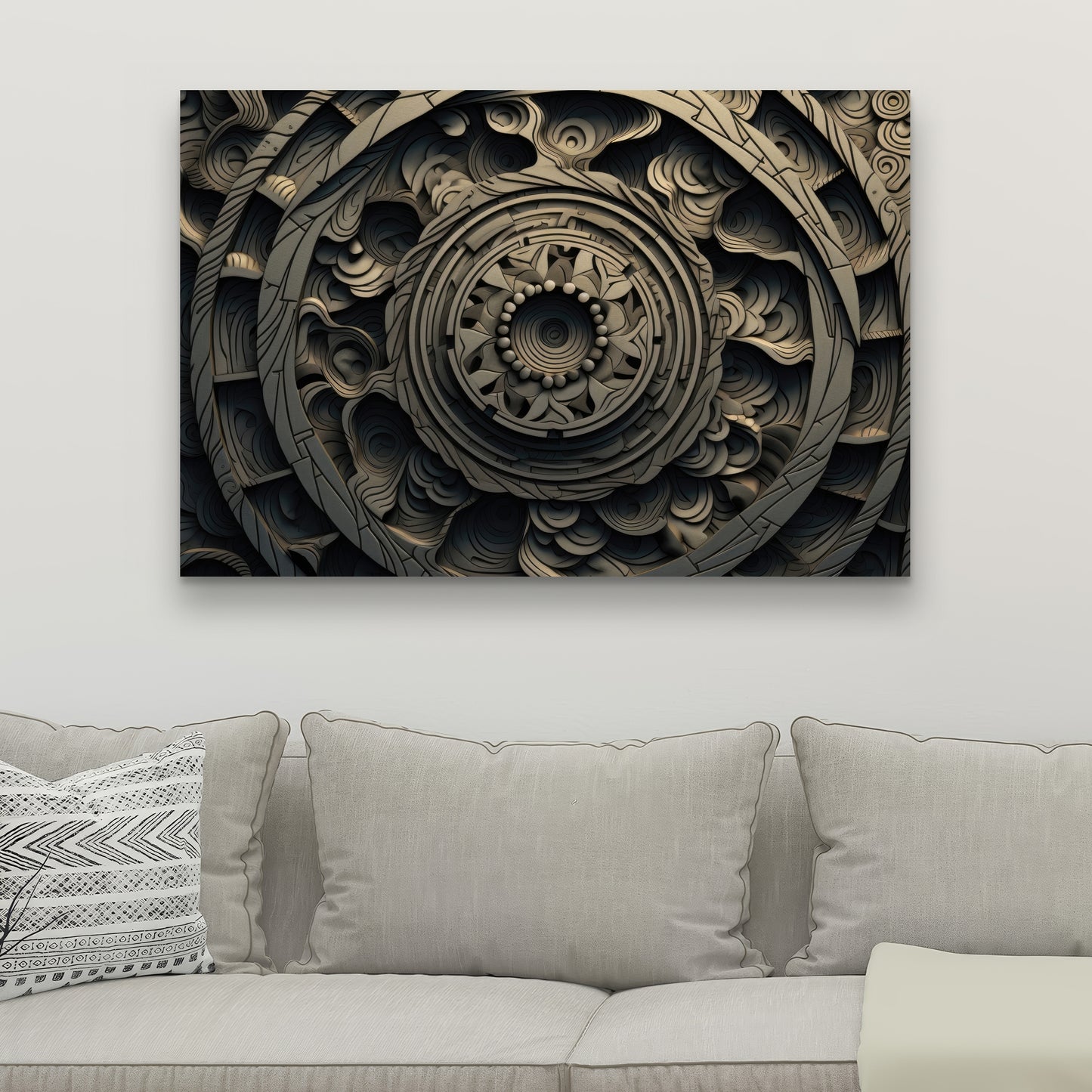 Cycles White Canvas | Elegant Home Decor for Any Room