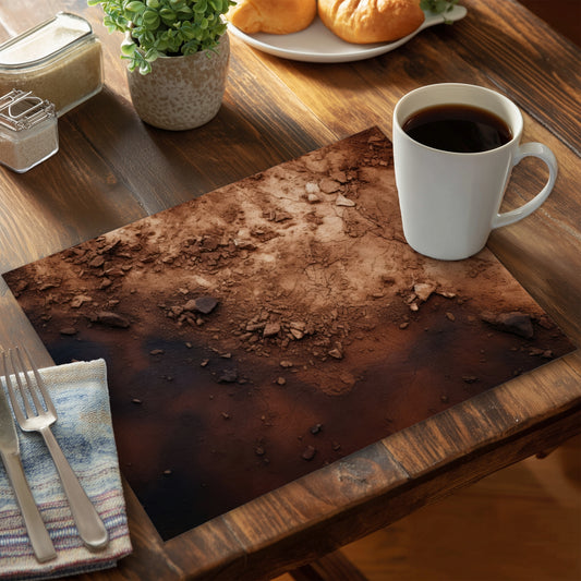 The Dark Patch - Brown Polyester Placemat for Home Decor