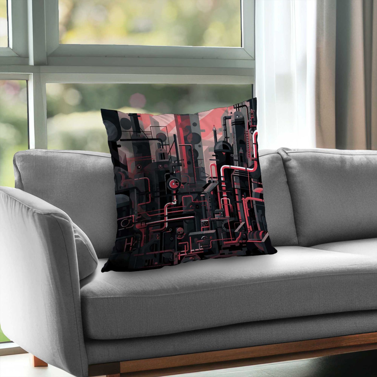 Industrial Empire Poly Twill Throw Pillow - Home Decor