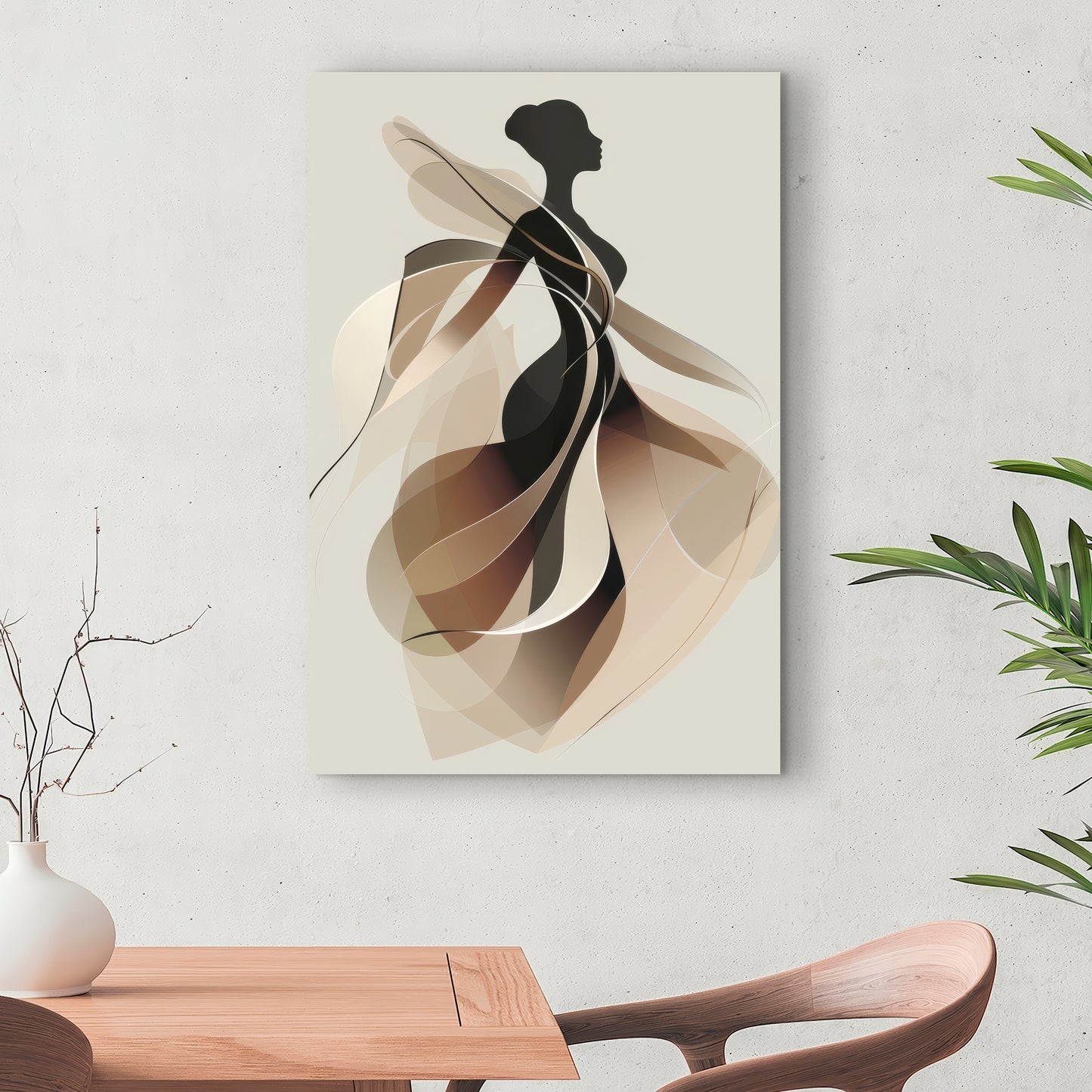 Classy silhouette - 32"x32" Canvas