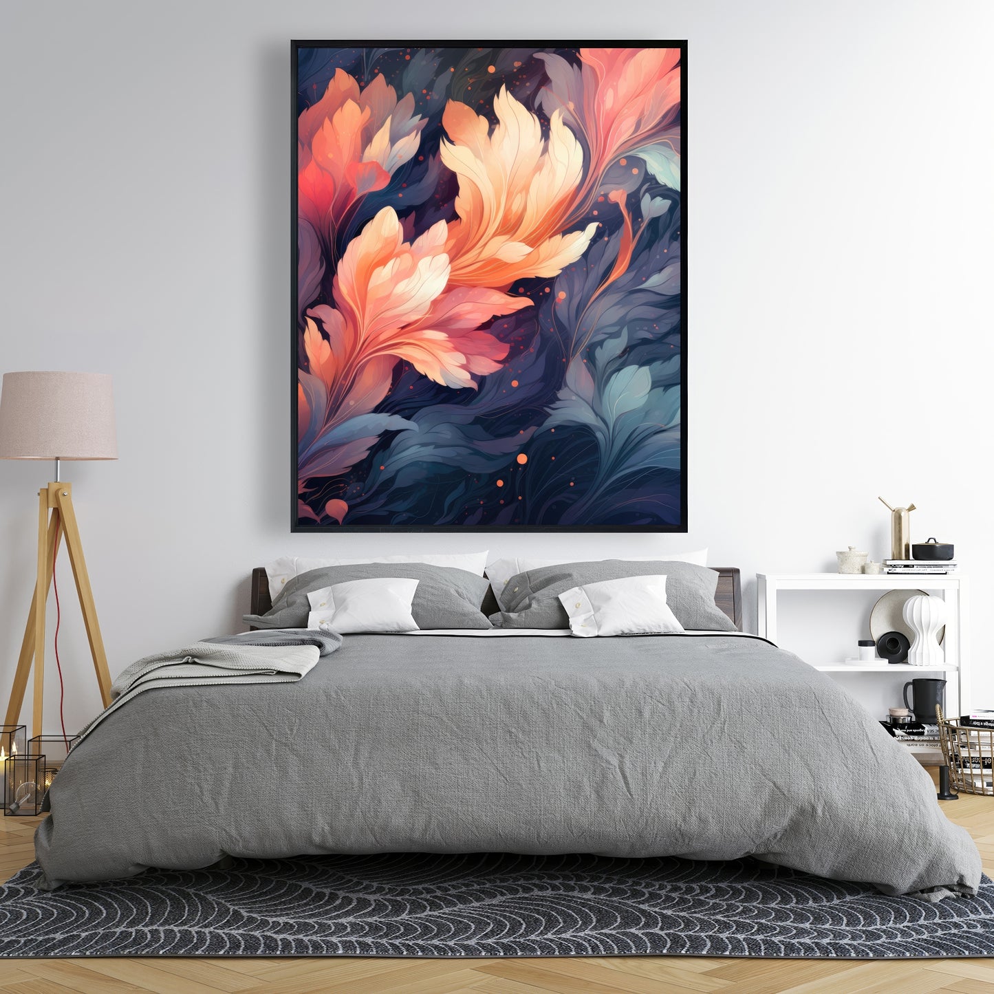 Ethereal - Orange Framed Canvas for Stylish Home Decor