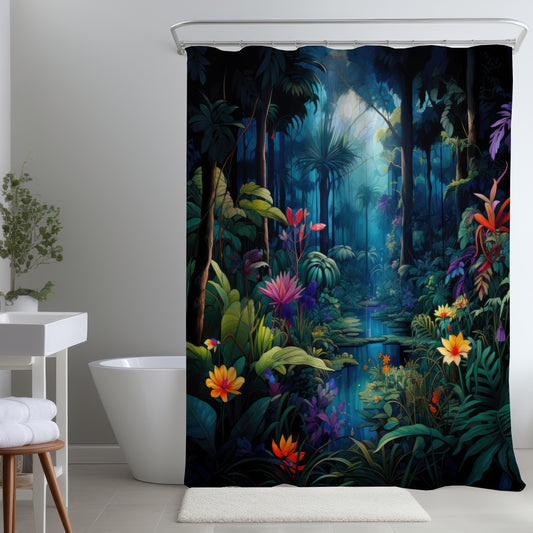The beauty of nature Black Shower Curtain | Home Decor Essentials