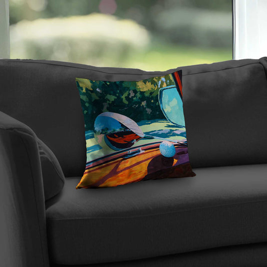 The Drive Poly Twill Throw Pillow - Stylish Home Decor