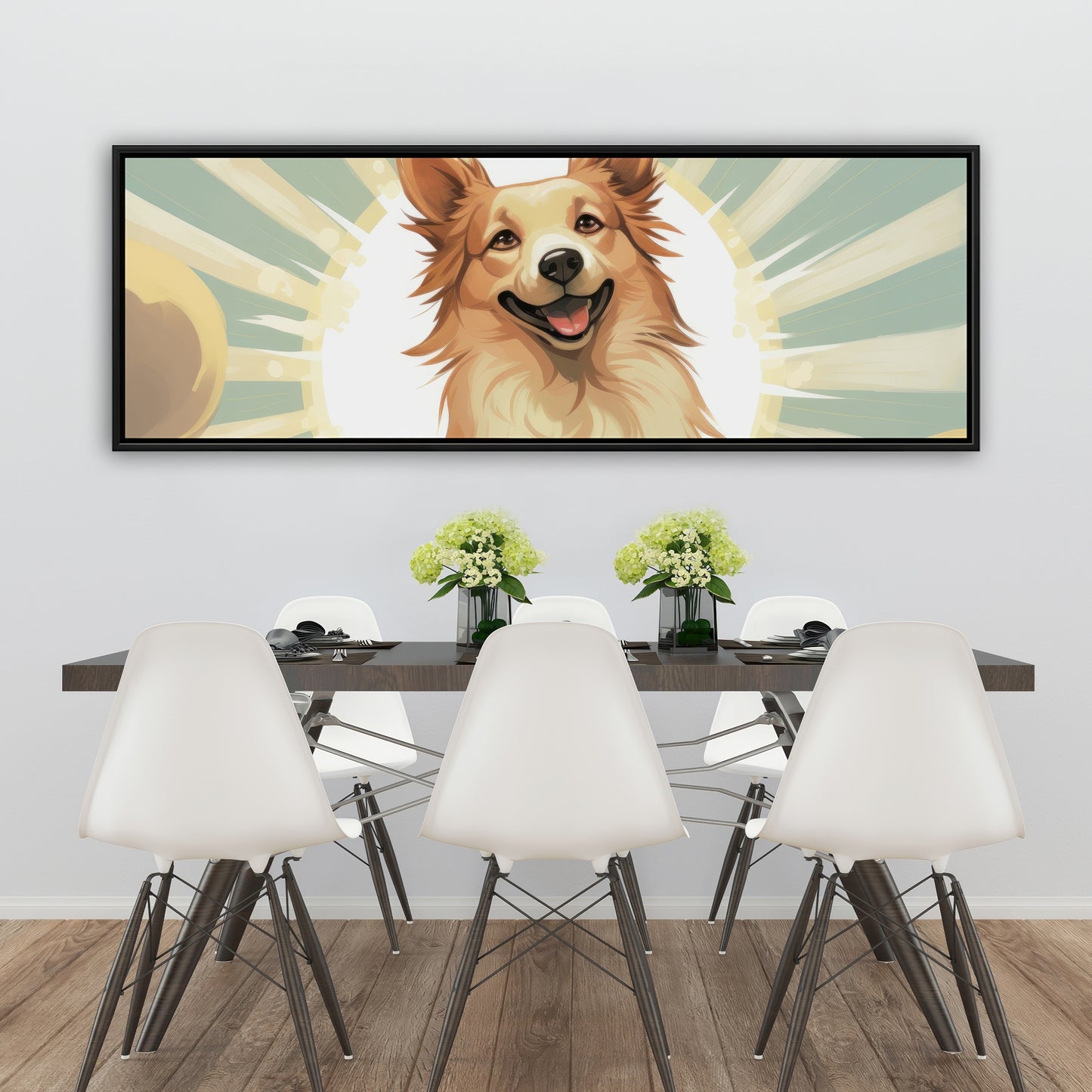 Who's a good boy - Framed Canvas - Print on demand