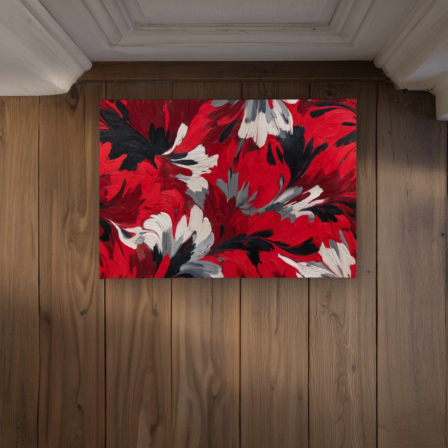 Red Flow Indoor Outdoor Door Mat - Stylish Home Decor