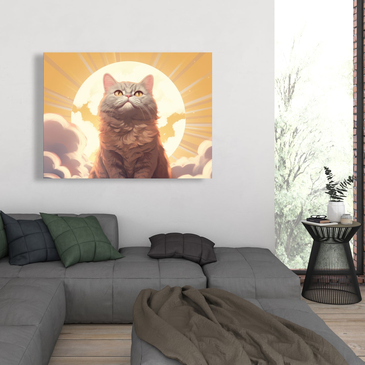 Intangible purr - 32"x32" Canvas