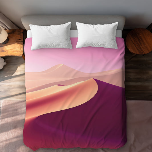 Calm Dunes Pink Duvet Cover | Stylish Home Decor Accent