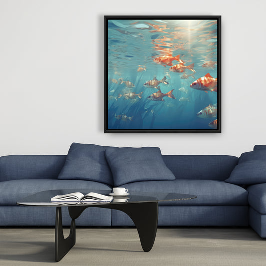 Tension superficielle - Toile encadrée 36"x36"