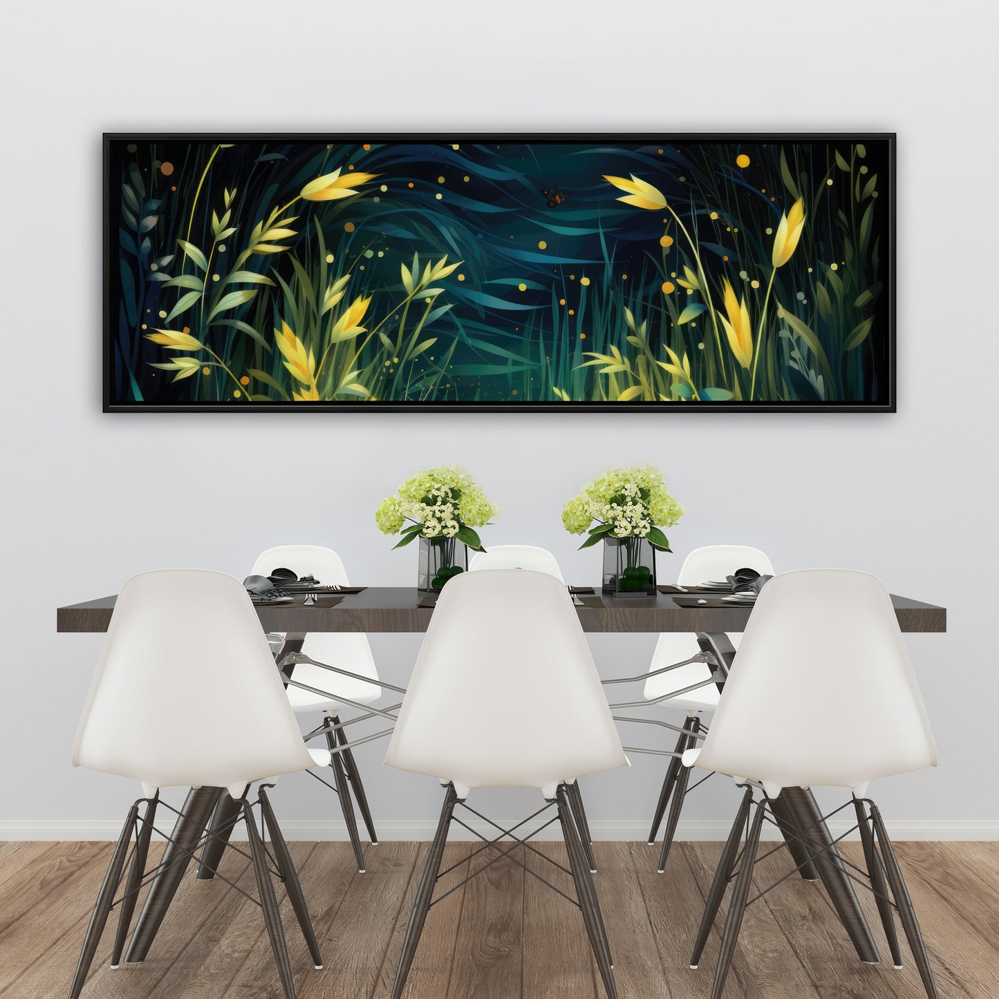 Lit plains - 36"x36" Framed canvas