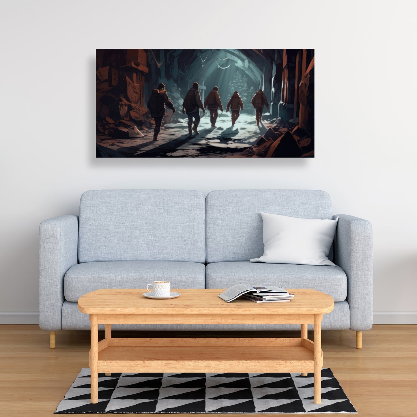 The catacombs - 32"x32" Canvas