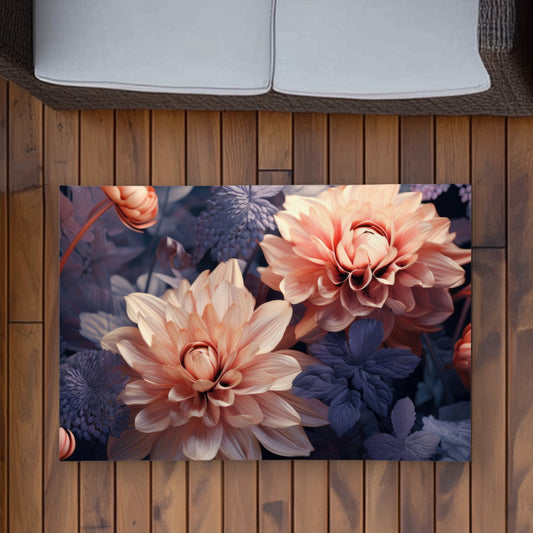 Tapis d'extérieur beige rose et violet pour la décoration intérieure | Élégant
