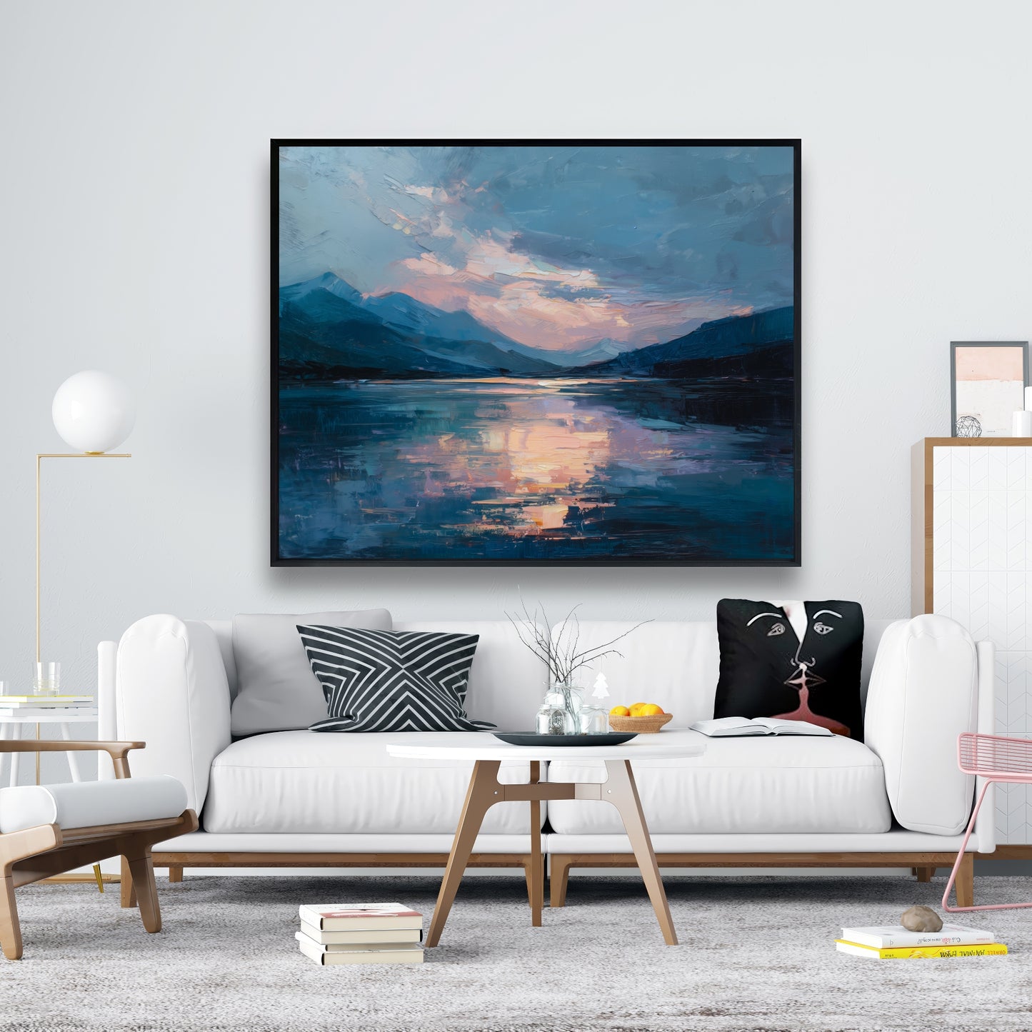 Reflect - 24"x24" Framed canvas
