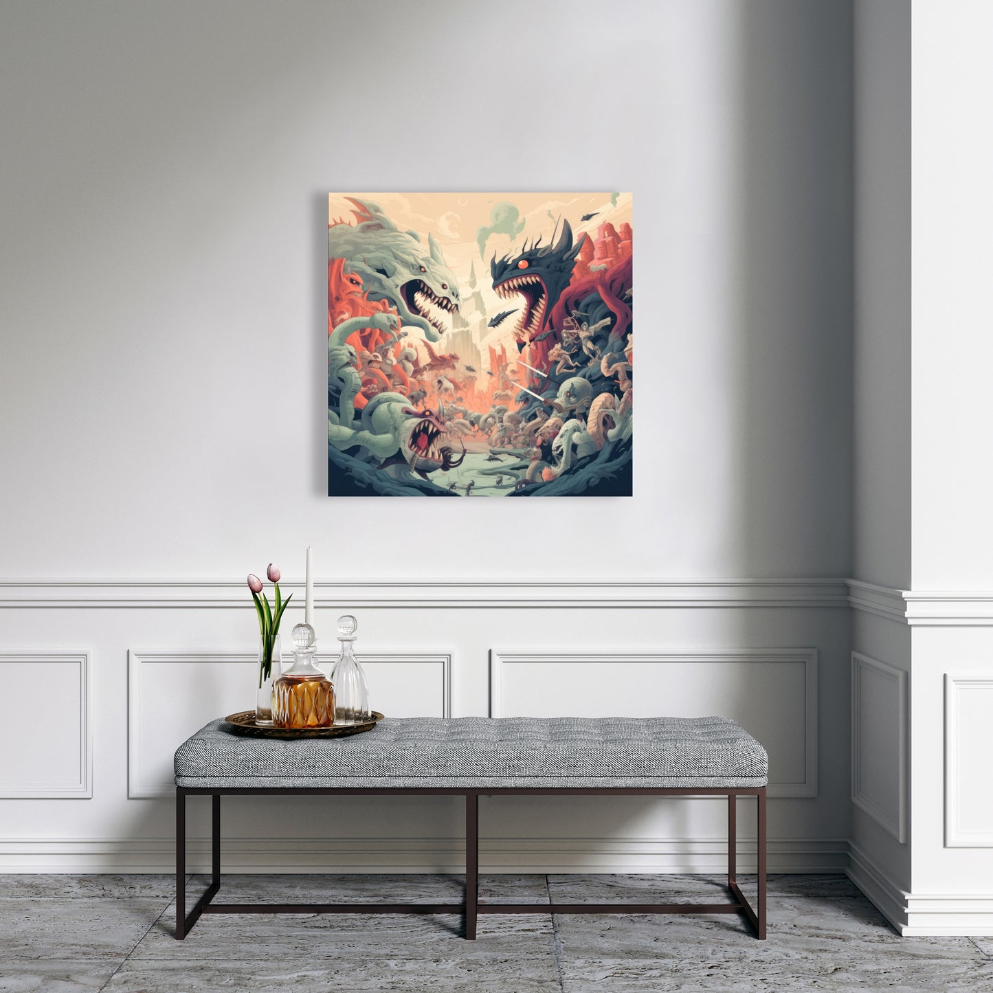 Ultimate fight - 32"x32" Canvas