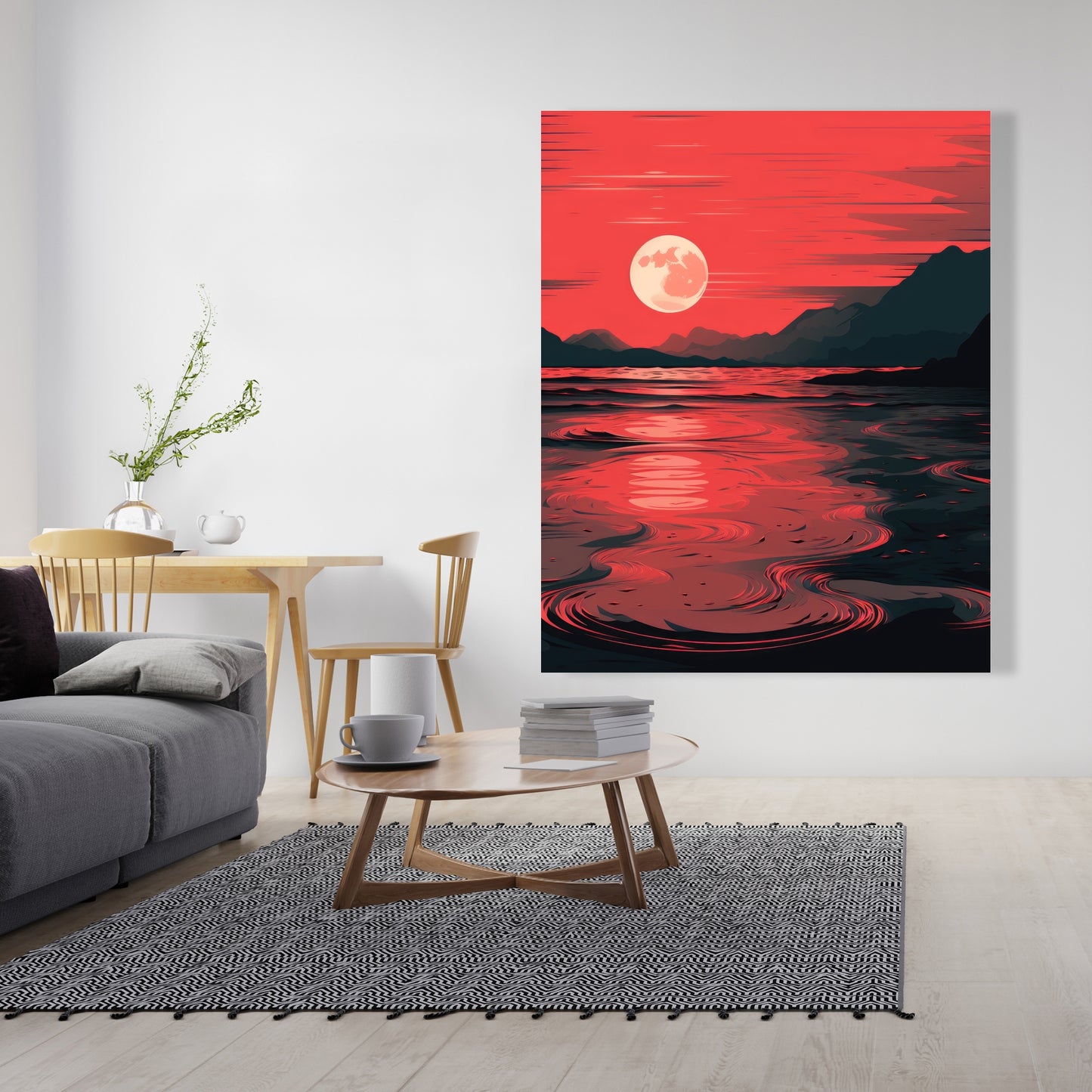Bloody tides - 32"x32" Canvas