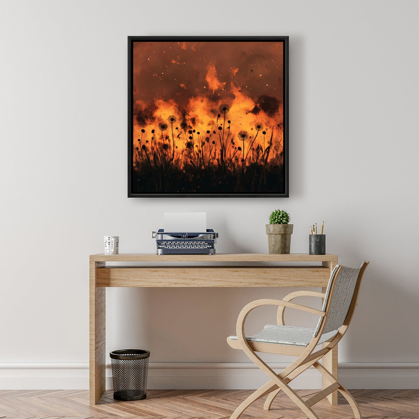 Ablaze - Black Framed Canvas Art for Elegant Home Decor