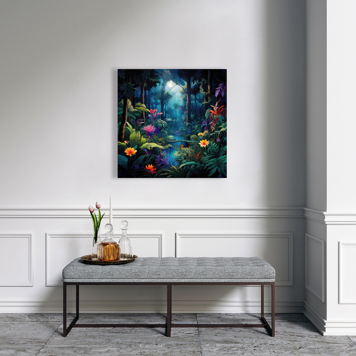 The Beauty of Nature - Black Canvas Home Decor Art Print
