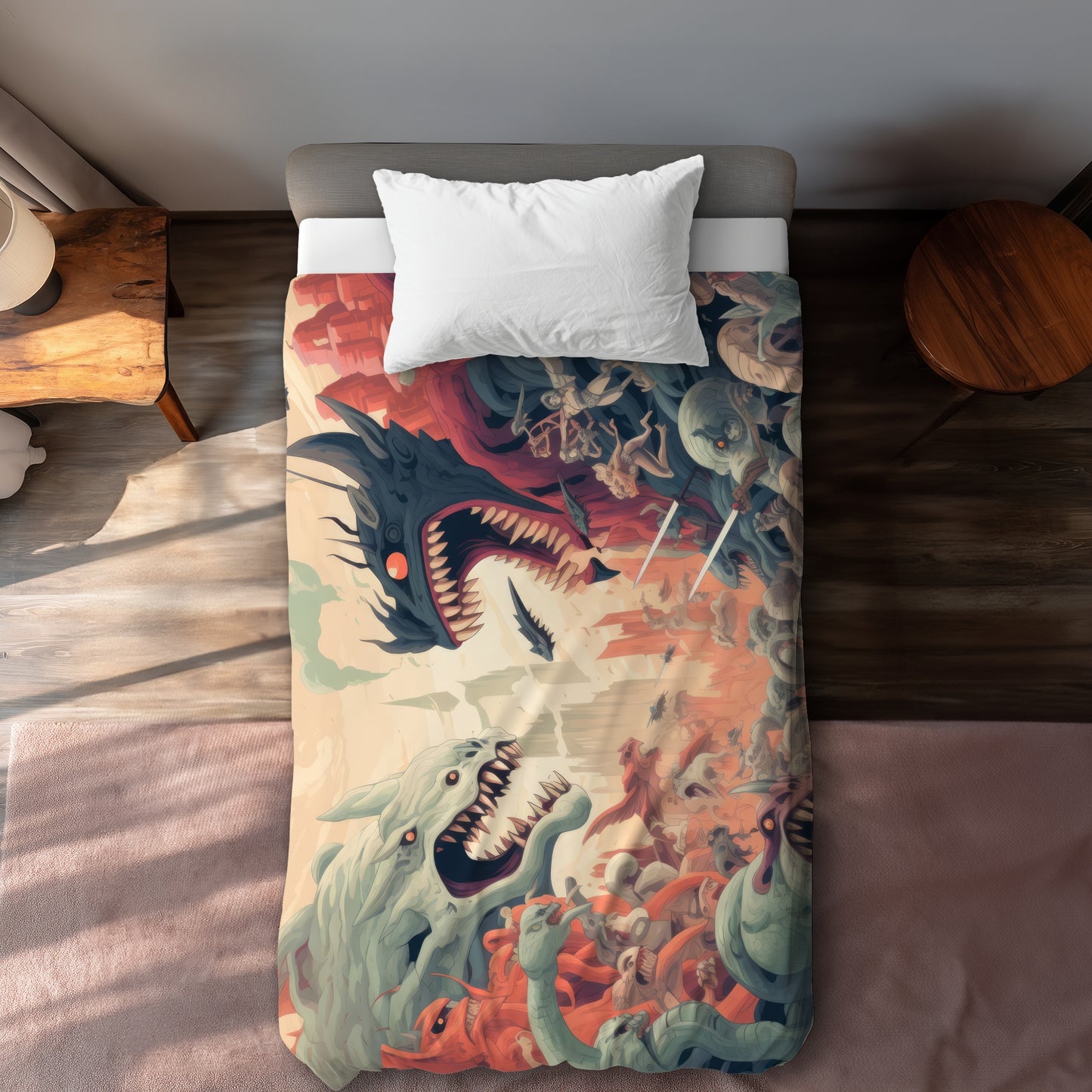 Ultimate Fight Pink Duvet Cover | Home Decor Essentials