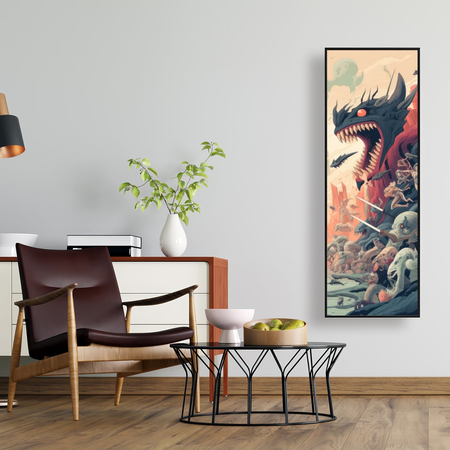 Ultimate fight - Framed Canvas - Print on demand