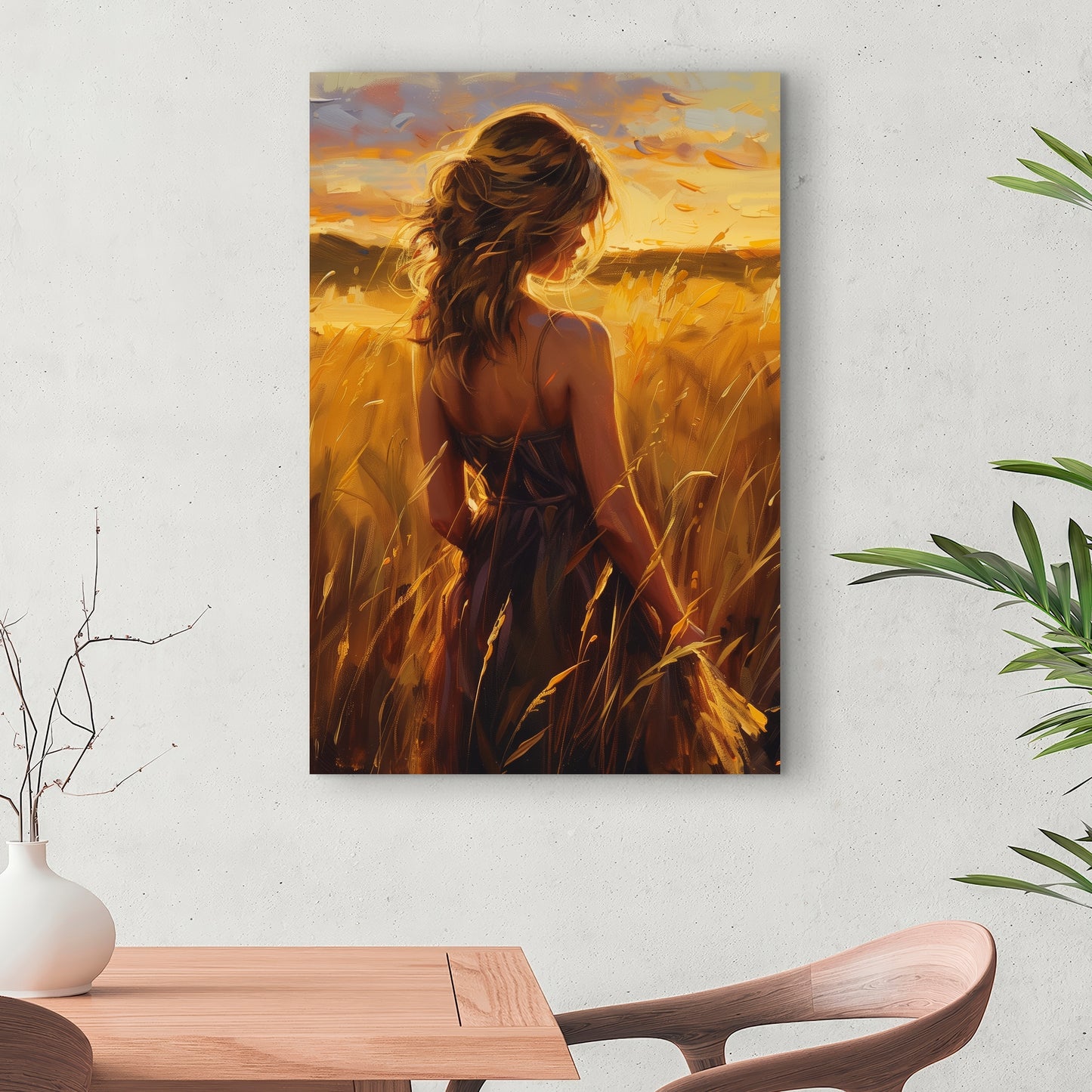 Warm field - 32"x32" Canvas