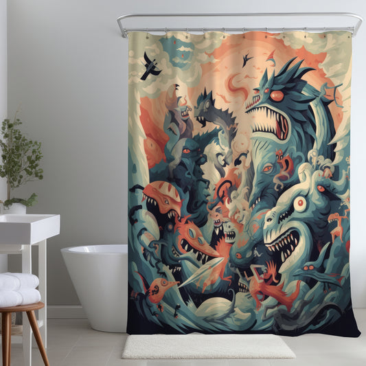 Before time - Shower Curtain
