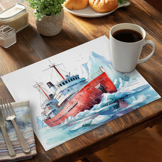 Breaking the ice White Polyester Placemat | Home Decor