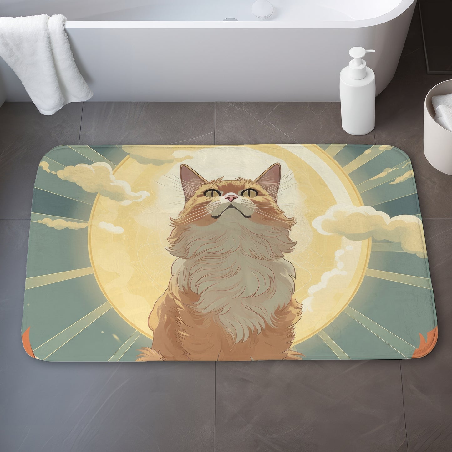 Moewing above - 17"x24" Bath mat