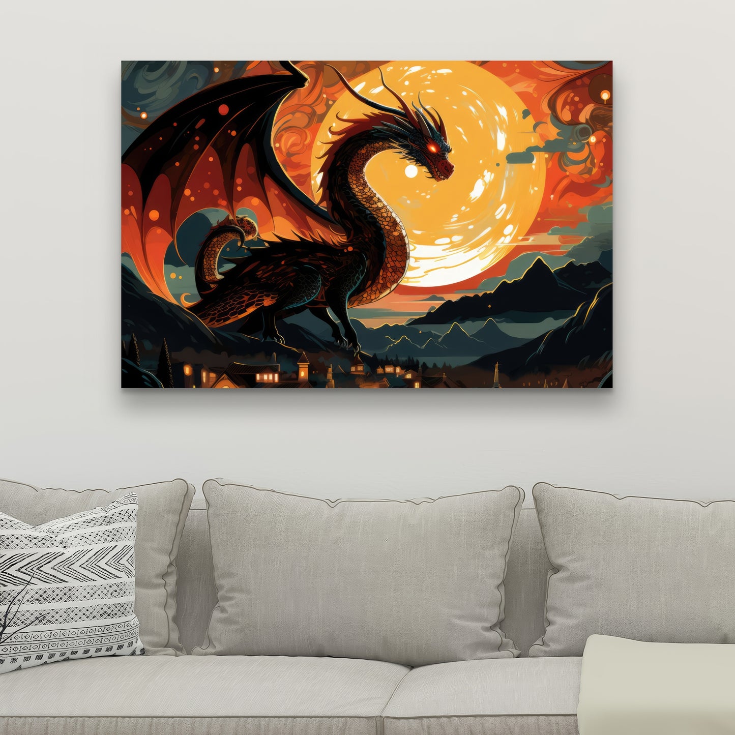 Imminent destruction - 32"x32" Canvas