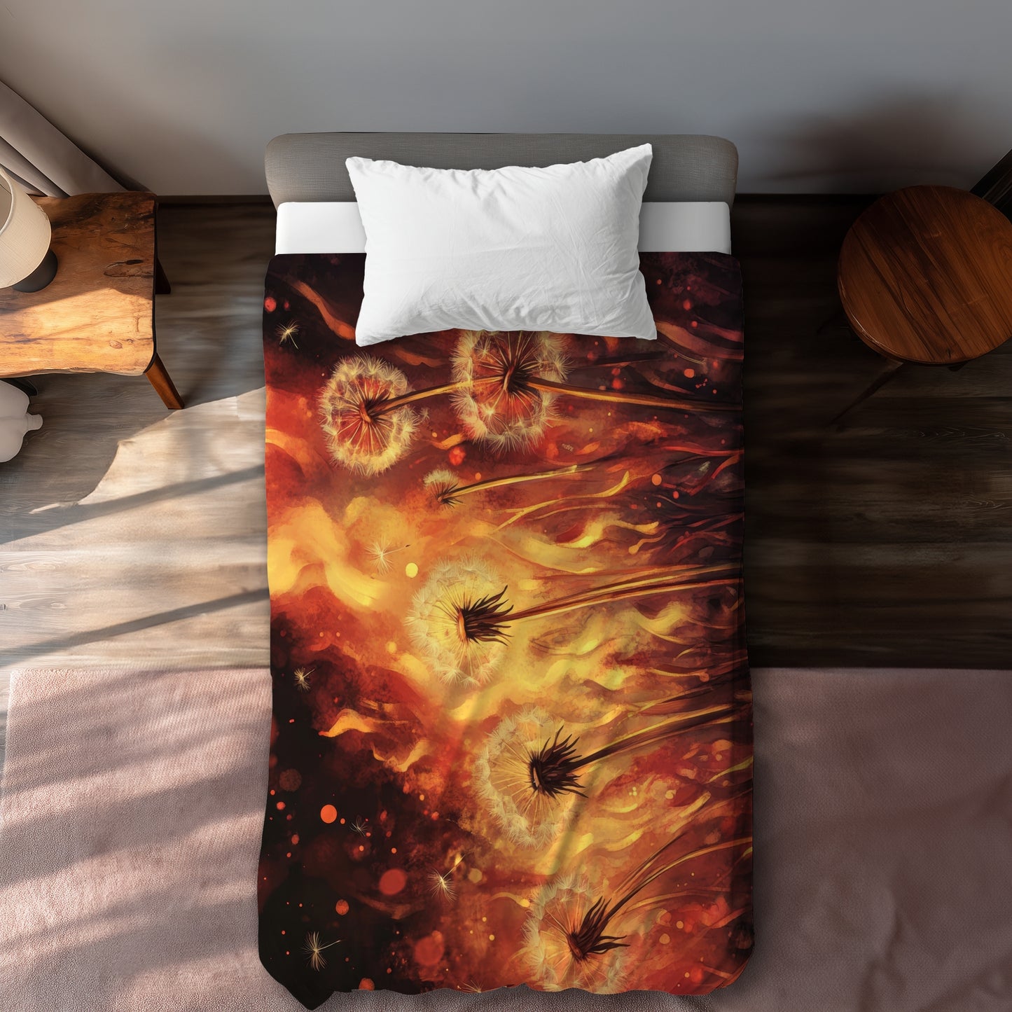 Dandy fire - 88"x88" Duvet Cover