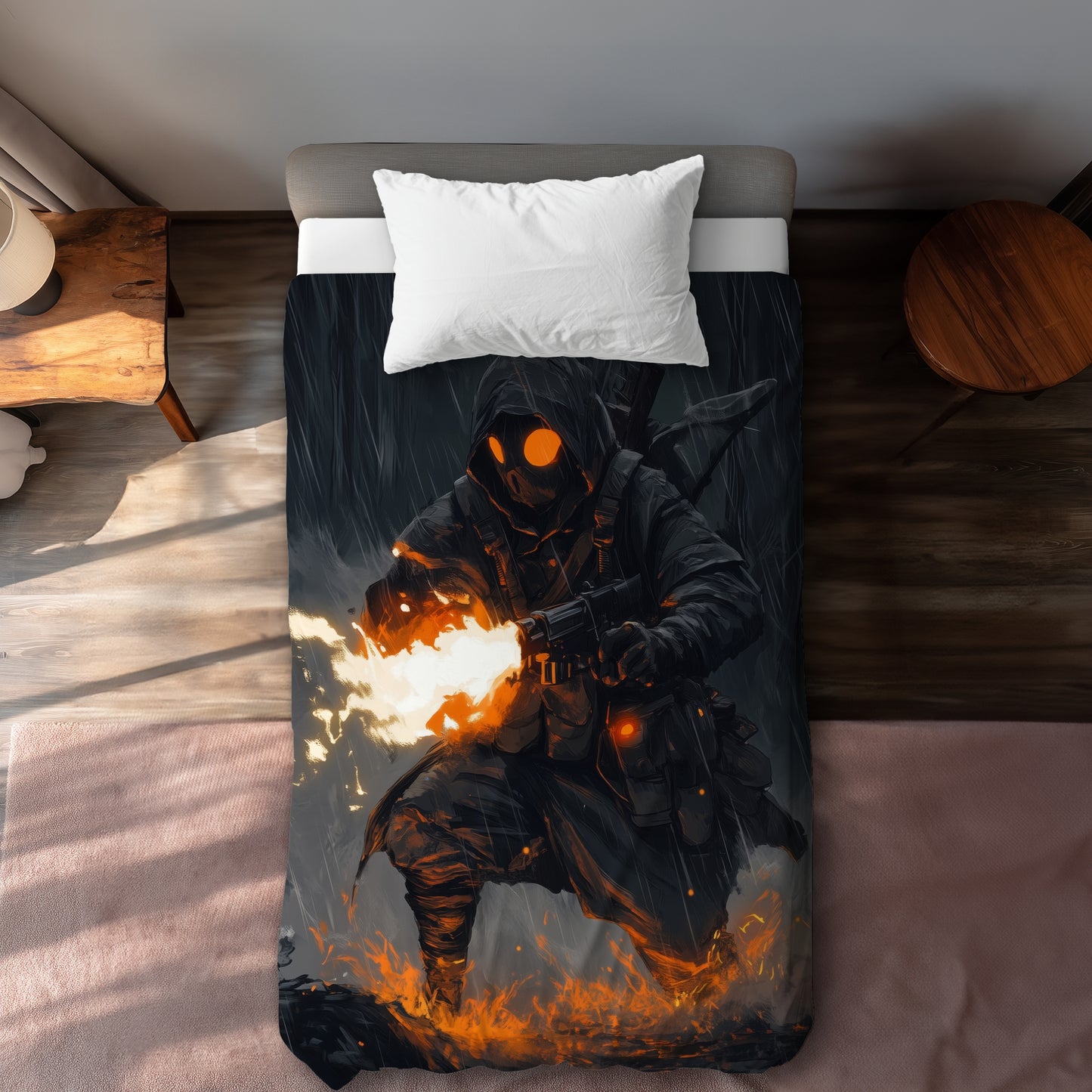 Scorch Gray Duvet Cover - Stylish Home Decor for Comfort